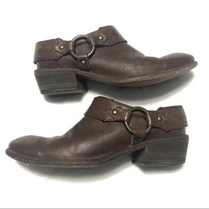 Frye | Leather Brown Carson Clog